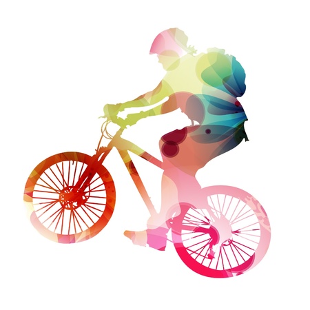 Bicycle man vectorのイラスト素材