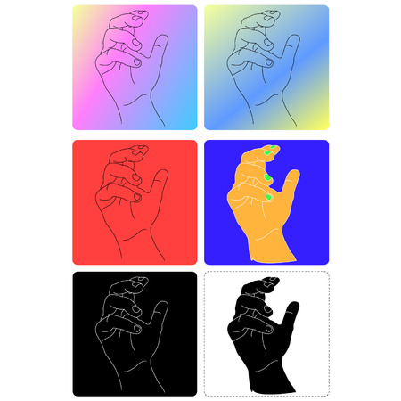 Hand vectorのイラスト素材