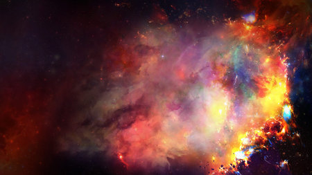 Water color space background