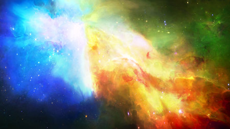 Water color space background