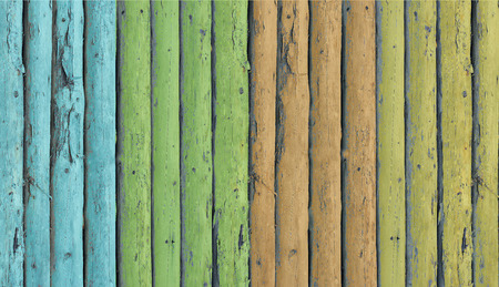 Color painted wooden planks backgroundの写真素材