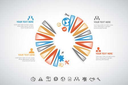 Abstract infographic - vector illustationのイラスト素材