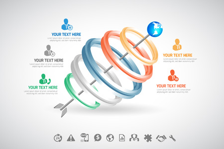 Business infographic templateのイラスト素材