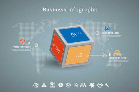 Business infographic. concept vector illustrationのイラスト素材