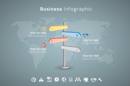 Business infographic. concept vector illustrationのイラスト素材