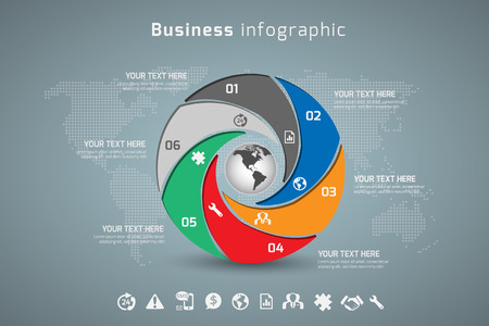 Business infographic. concept vector illustrationのイラスト素材