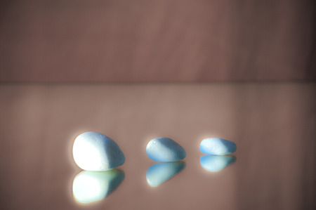 white stones placed on background, inspiration for peace and relaxation zenの写真素材