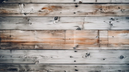 Old wooden background or texture. Wood plank wall pattern and texture.の素材