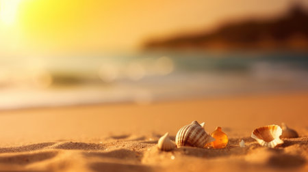Perfect tropical beach landscape. Vacation holidays background. Generative AIの素材