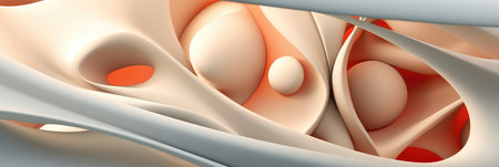 Modern Abstract 3D Background. Generative AIの素材