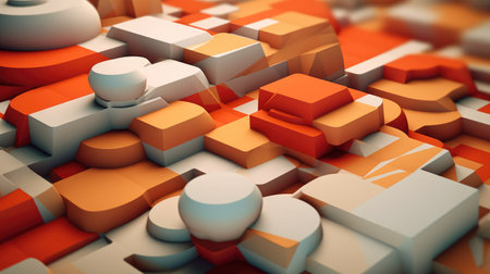 Modern Abstract 3D Background. Generative AIの素材