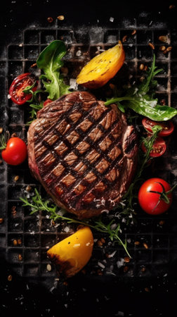 Beef steak is grille. Generative AIの素材