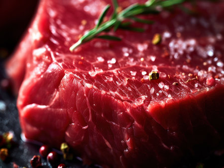 Fresh raw beef meat. Generative AIの素材