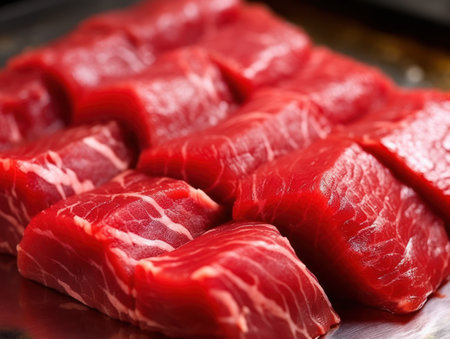 Fresh raw beef meat. Generative AIの素材