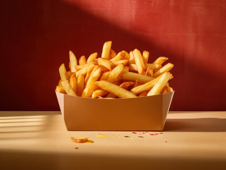 French fries. Generative AIの素材