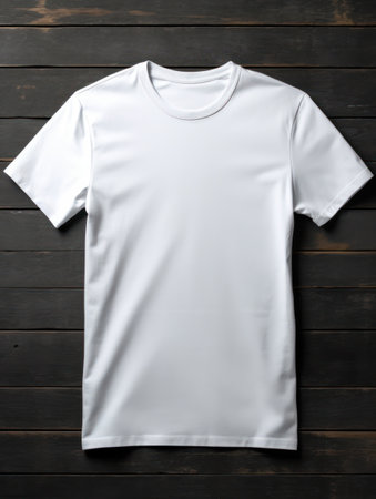White t shirt front view. Generative aiの素材