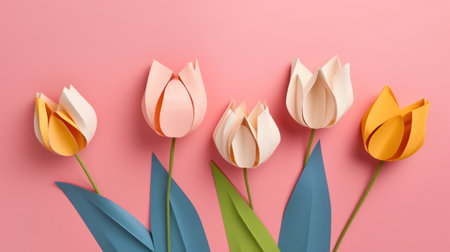 Flowers background. Generative AIの素材