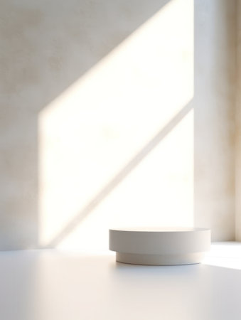 Abstract light studio background for product presentation. Generative AIの素材