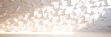 Light sunny wall with sunbeams bright clean soft focus shadows. Generative AIの素材