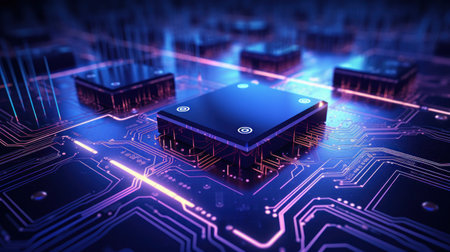 AI, Artificial Intelligence concept,conceptual image. Modern technology, networking conceptの素材