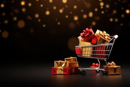 Black Friday, background, sale, gift, banner.の素材