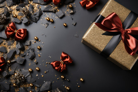 Black Friday, background, sale, gift, banner.の素材