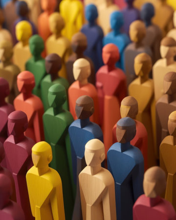 Diversity and inclusion poster. Diversity, equity and inclusion concept. Generative AIの素材