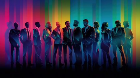 Diversity and inclusion poster. Diversity, equity and inclusion concept. Generative AIの素材