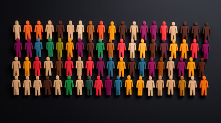 Diversity and inclusion poster. Diversity, equity and inclusion concept. Generative AIの素材