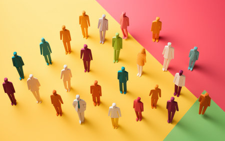 Diversity and inclusion poster. Diversity, equity and inclusion concept. Generative AIの素材