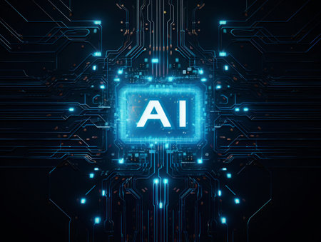 AI, Artificial Intelligence concept,conceptual image. Business, modern technology, internet and networking conceptの素材