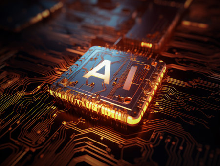 AI, Artificial Intelligence concept,conceptual image. Business, modern technology, internet and networking conceptの素材