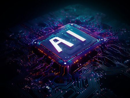 AI, Artificial Intelligence concept,conceptual image. Business, modern technology, internet and networking conceptの素材