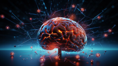 AI, Artificial Intelligence concept,conceptual image. Business, modern technology, internet and networking conceptの素材