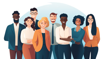 Diversity and inclusion poster. Diversity, equity and inclusion concept. Generative AIの素材