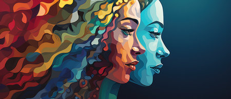 Diversity and inclusion poster. Diversity, equity and inclusion concept. Generative AIの素材