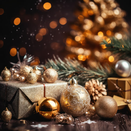 Christmas and new year holidays conceptの素材