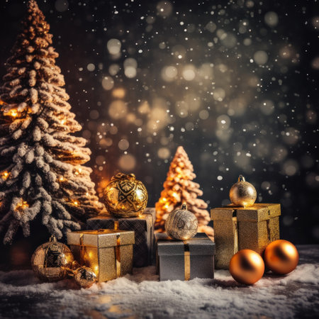 Christmas and new year holidays conceptの素材