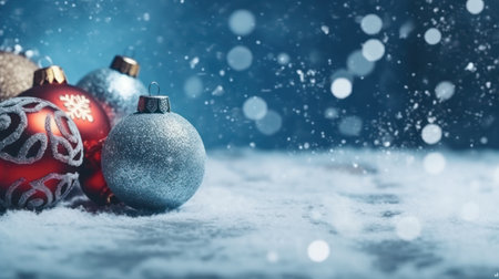 Merry Christmas background with christmas elementの素材