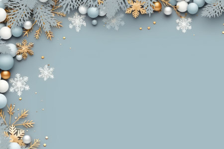 Merry Christmas background with christmas elementの素材