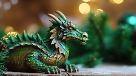 Green dragon. Chinese new year of dragon 2024の素材