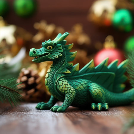 Green dragon. Chinese new year of dragon 2024の素材