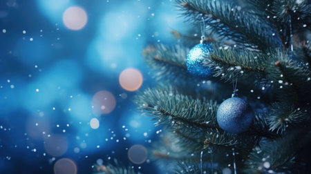 Christmas festive blur backgroundの素材
