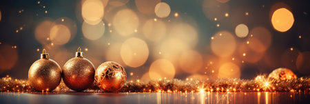 Christmas festive blur backgroundの素材