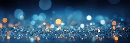 Christmas winter, blurred festive background. Widescreen backdrop. New year Winter art designの素材
