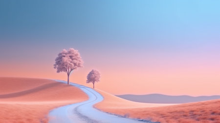 Beautiful peaceful landscapeの素材