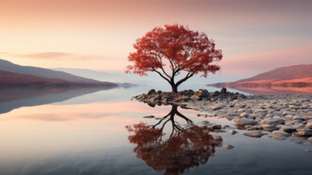 Beautiful peaceful landscapeの素材