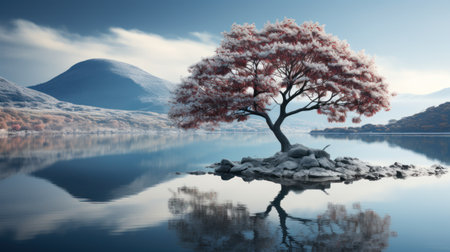 Beautiful peaceful landscapeの素材