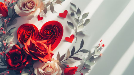 Valentine's day. Cute Valentine's day design. Romance backgroundの素材