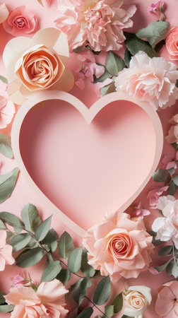 Valentine's day. Cute Valentine's day design. Romance backgroundの素材